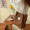 OKWISH Cord Umhängetasche Damen, Groß Schultertasche Canvas Produktbild-Vorschau 4