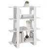 vidaXL Bücherregal/Raumteiler Weiß 100x30x123,5 cm Produktbild-Vorschau 5