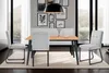 A dining set with chairs and a bench in a modern dining room. Náhled obrázku produktu