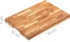vidaXL Tagliere 50x35x4 cm in legno massiccio di acacia Anteprima dell’immagine prodotto 6
