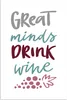 MuchoWow® Poster Weinzitat "Große Geister trinken Wein" mit Produktbild-Vorschau 1