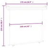 vidaXL Balkon-Seitenmarkise 175x250 cm Schwarz Produktbild-Vorschau 7