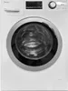 A front view of a white Haier washing machine. Produktbild-Vorschau