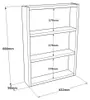Skye Decor, Pr1-Br, mensole da parete, noce, truciolato Anteprima dell’immagine prodotto 7