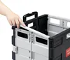 Relaxdays Einkaufstrolley klappbar, bis 35 kg, 50 l Kiste, Produktbild-Vorschau 3