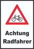 Achtung Radfahrer Fahrräder Schild A4 (210x297mm) Produktbild-Vorschau 1
