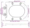 vidaXL Toilettensitz Weiß 47 x 36 x 3,4 cm Duroplast Produktbild-Vorschau 8