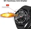 A bullet is shown impacting a watch screen, demonstrating its shatterproof quality. Produktbild-Vorschau