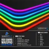 A close-up of a gaming mousepad with RGB lighting effects. Produktbild-Vorschau