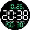 Digitale Wanduhr mit Fernbedienung, LED-Uhr mit 10-stufiger Produktbild-Vorschau 1