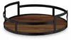 Vassoio rotondo Relaxdays, in legno e ferro, A x P 8,5 x Anteprima dell’immagine prodotto 7