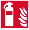 Feuerlöscher Symbol 15cm Folie selbstklebend Produktbild-Vorschau 1