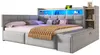 Merax Tagesbett Daybett 140x190cm, Schlafsofa mit 2 Produktbild-Vorschau 9