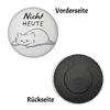 Katze Magnet rund rund mit Spruch Nicht heute Produktbild-Vorschau 2