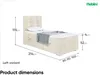 MEBLINI Boxspringbett mit Bettkasten - Gepolstert Produktbild-Vorschau 7
