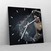 Wanduhr - Quadrat - Glasuhr - Weiblich modell posieren Produktbild-Vorschau 4
