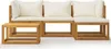 set da giardino 5 pezzi con cuscini in legno massiccio di Anteprima dell’immagine prodotto 1