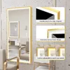 A well-lit interior scene, likely a salon or dressing room, featuring a large LED mirror. Náhled obrázku produktu