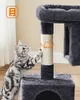 FEANDREA Kratzbaum, L Katzenbaum, mit 2 Häuschen, 80 cm, Produktbild-Vorschau 4