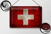 Blechschild Flagge Schweiz, 30 x 20 cm, Blechschilder Fahne Produktbild-Vorschau 3