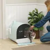 PawHut Katzentoilette Katzenklo mit Haube und Deckel Produktbild-Vorschau 10