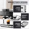 Zimilo Kaffeemaschine mit Mahlwerk, 1350W, Doppelboiler & Produktbild-Vorschau 7
