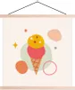 MuchoWow® Textilposter Eiscreme - Pastell - Sommer 120x120 Produktbild-Vorschau 1