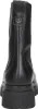 A view of the back of a black boot. Voir les images du produit