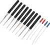 A set of lock picking tools laid out on a white background. Produktbild-Vorschau