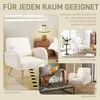 HOMCOM Sessel gepolsterter Loungesessel mit Armlehnen, Produktbild-Vorschau 6