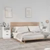 vidaXL Nočné stolíky 2 ks. Biely výrobok z dreva Náhľad obrázku produktu 2
