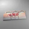 Bild auf Leinwand - Leinwandbild - 3 Teile - Flamingos Produktbild-Vorschau 2