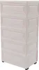 komoda se 6 zásuvkami Plastová s kolečky 50x35x102cm Náhled obrázku produktu 4