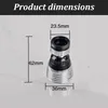 2-teiliges Küchenarmatur-Luftsprudler-Set, 360° Produktbild-Vorschau 5