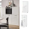 Herdumbauschrank Vicco R-Line Weiß Hochglanz 60 cm, Model Produktbild-Vorschau 3