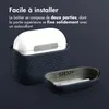 Étui Accezz Echt Leren pour les Apple AirPods 4 - Bleu Voir les images du produit 5