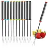 COM-FOUR® 12x Fondue Gabeln aus Edelstahl (18 cm) – Für Produktbild-Vorschau 1