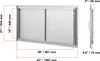 SucceBuy 1067 x 534 mm dvojitá grilovací dvířka, vertikální Náhled obrázku produktu 8