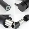 A collage of four close-up images of a black kitchen faucet, showing different parts and details. Anteprima dell’immagine prodotto
