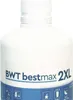 A close-up shot of a white plastic bottle with blue text and icons on its label. Anteprima dell’immagine prodotto