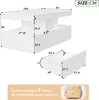 Fortuna Lai LED Couchtisch Wohnzimmertisch mit Regal Produktbild-Vorschau 7