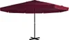 vidaXL Slunečník s hliníkovým stožárem 500 cm Bordeaux Red Náhled obrázku produktu 7