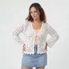 Strickjacke Damen Sommerjacke Häkellook 42 44 46 leichter Produktbild-Vorschau 3