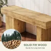 Massivholzbank, 120 cm lange Schuhbank, Produktbild-Vorschau 5