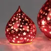 formano LED Deko Farbglas Tropfen Sterne Rot 16 cm Produktbild-Vorschau 5