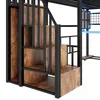 Flieks Lit superposé 90x200cm avec bureau et LED, lit Voir les images du produit 18