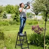 TWOLIIN Žebřík skládací 3 stupně, žebřík, protiskluzový Náhled obrázku produktu 9
