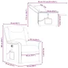 VidaXL 3303193, Tkanina, Szary, Pianka, 110 kg, 780 mm, 950 Podgląd zdjęcia produktu 6