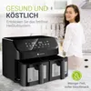 Juskys Heißluftfritteuse 9 L - 2 Kammern, Smart Finish, 9 Produktbild-Vorschau 2