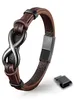 UNIQAL | Unendlichkeit Lederarmband "INFINITY" Herren Produktbild-Vorschau 1